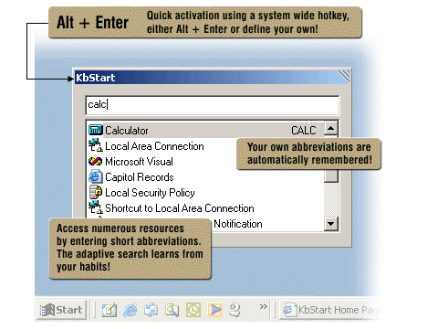 KbStart Screenshot